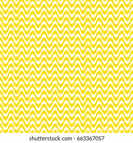 Zigzag seamless geometric pattern.Modern stylish texture.Yellow and white