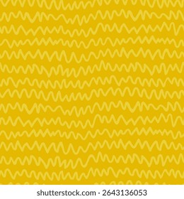 Motif harmonieux en zigzag dans des tons jaunes monochromes. Arrière-plan zag dessiné à la main avec effet brosse à texture. Parfait pour le tissu, l'emballage, le papier d'emballage ou les accents intérieurs gras.