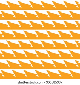 Zigzag seamless pattern. Yellow abstract background.