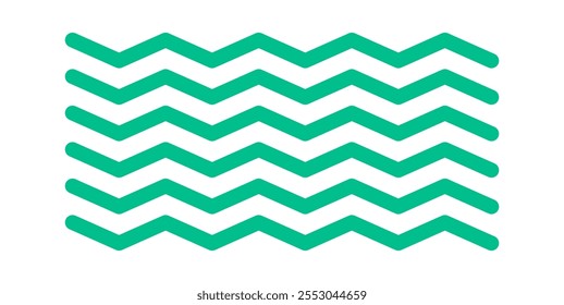 Composição geométrica linear em forma de ziguezague