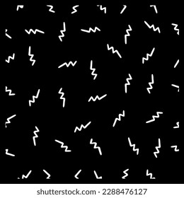 zigzag shape seamless black and white background vector doodle hand draw 
