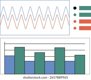 Zigzag Stock Line Chart Showing Sharp UPS and Downs in a Flat UI Style With No Labels or Gridlines for a Clean Minimal Market Trend Visualization