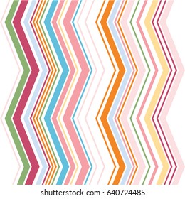 zigzag stripe pattern, pastel colors