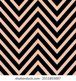 Zigzag Gestreifte klassische Muster Terracota