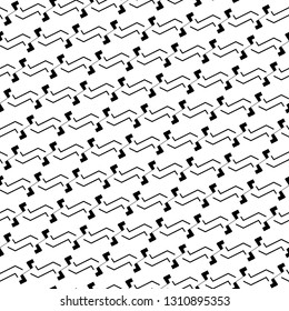 Zigzag stripes, shapes motif. Jagged lines, figures ornament. Abstract backdrop. Ethnic background. Digital paper, textile print, web design. Seamless pattern.