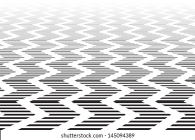Zigzag textured surface. Abstract geometric background. Vector art.