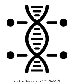 
Zigzag thread like shape known as dna icon
