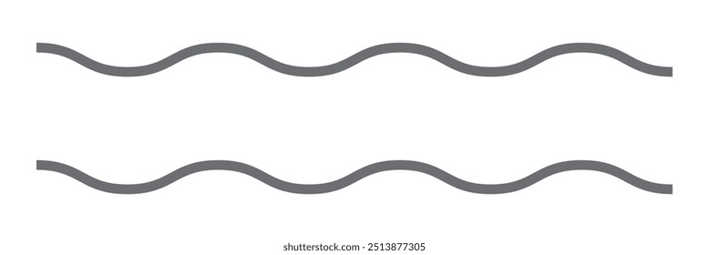 Zigzag wave icon isolated vector illustration on white background.  design eps 10 