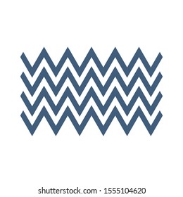 Zigzag wave lines, Graphic design element. Stock Vector illustration isolated on white background.