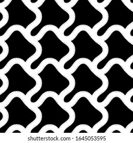 Zigzag and waves. Ethnic boho ornament. Seamless pattern. Tribal motif. Vector illustration for web design or print.