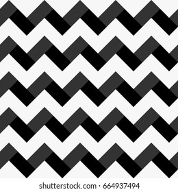 Zigzag weaving lines. Herringbone motif. Jagged blocks and stripes. Seamless surface pattern design with rectangles tessellation and triangular waveform curves ornament. Mosaic tiling wallpaper.