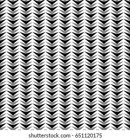 Zigzag weaving lines. Jagged stripes. Herringbone motif. Seamless surface pattern design with triangular blocks tessellation ornament. Mosaic parquet wallpaper. Digital paper, page fills, vector print