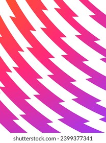 Zigzag White Orange Pink Purple Background. EPL Premier League thumbnail video print web background.