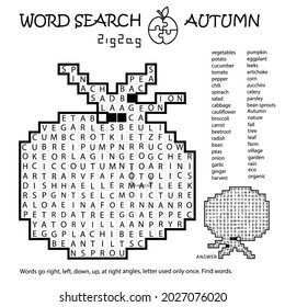 Zigzag Word Search Crossword Puzzle 260nw 2027076020 
