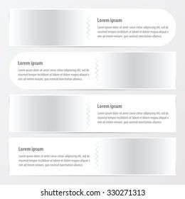 zigzax banner  white color