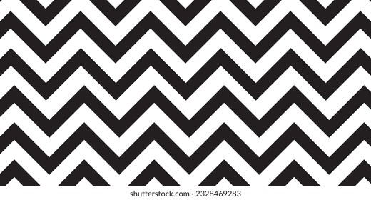 Zigzig modern pattern.The geometric pattern by stripes . Seamless background. Black and white texture. Graphic modern pattern.