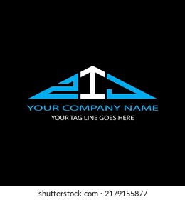 ZIJ letter logo creative design with vector graphic