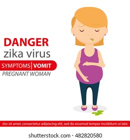 Zika symptom graphic design, Vector illustration