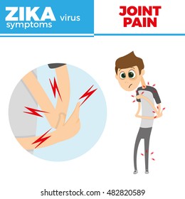 Zika symptom graphic design, Vector illustration