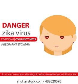 Zika symptom graphic design, Vector illustration