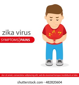 Zika symptom graphic design, Vector illustration