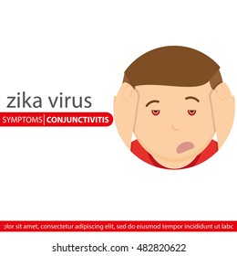 Zika symptom graphic design, Vector illustration