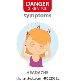 Zika symptom graphic design, Vector illustration