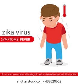 Zika symptom graphic design, Vector illustration