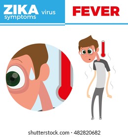 Zika symptom graphic design, Vector illustration