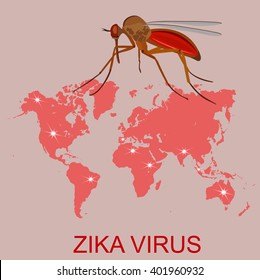 zika virus concept, vector illustration