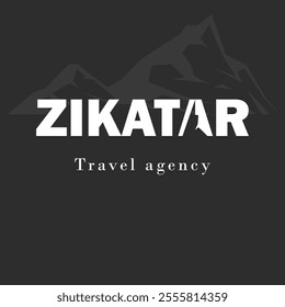 Zikatar travel agency vector logo