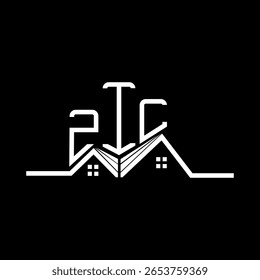 ZIL Real State logo design, ZIL simple and modern logo. ZIL luxurious alphabet design  