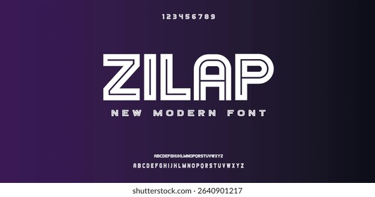 Zilap vector illustration of alphabet letter A to Z