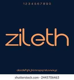 ZILETH, the unique vintage font with sharp edges.