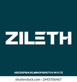 ZILETH, the unique vintage font with sharp edges.