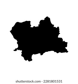 Zilina map, region of Slovakia. Vector illustration.