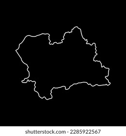 Zilina map, region of Slovakia. Vector illustration.