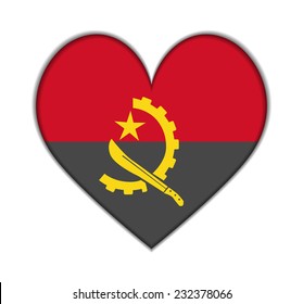 Zimbabwe Angola flag vector illustration