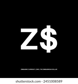 Zimbabwe Currency Symbol, The Zimbabwean Dollar Icon, ZWD Sign. Vector Illustration