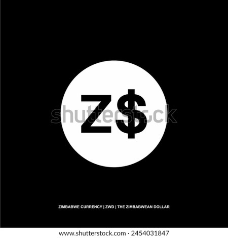 Zimbabwe Currency Symbol, The Zimbabwean Dollar Icon, ZWD Sign. Vector Illustration