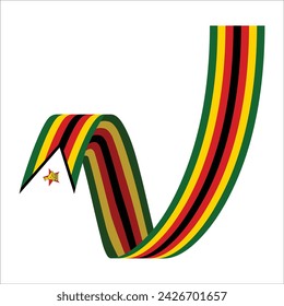 Zimbabwe Element Independence Day Illustration Design Vector