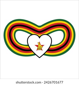 Zimbabwe Element Independence Day Illustration Design Vector