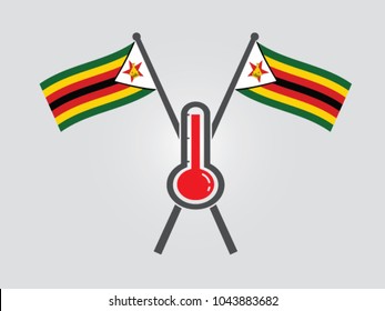 Zimbabwe Emblem Hot Temperature