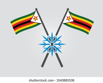 Zimbabwe Emblem Snow Winter