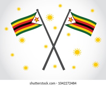 Zimbabwe Emblem Sunny Day