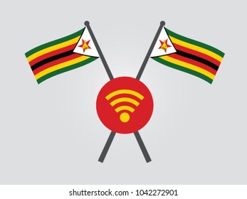 Zimbabwe Emblem Wireless Connection