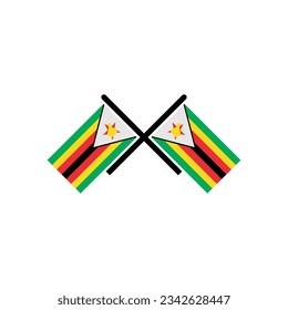 Zimbabwe flag icon set, Zimbabwe independence day icon set vector sign symbol