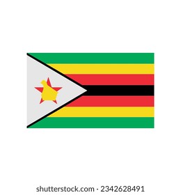 Simbabwes Flaggensymbol-Set, Simbabwischer Unabhängigkeitstag Symbol-Vektorsymbol