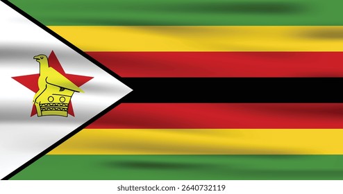 Zimbabwe Flag Vector Icon Design