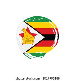 Zimbabwe flag, vector illustration